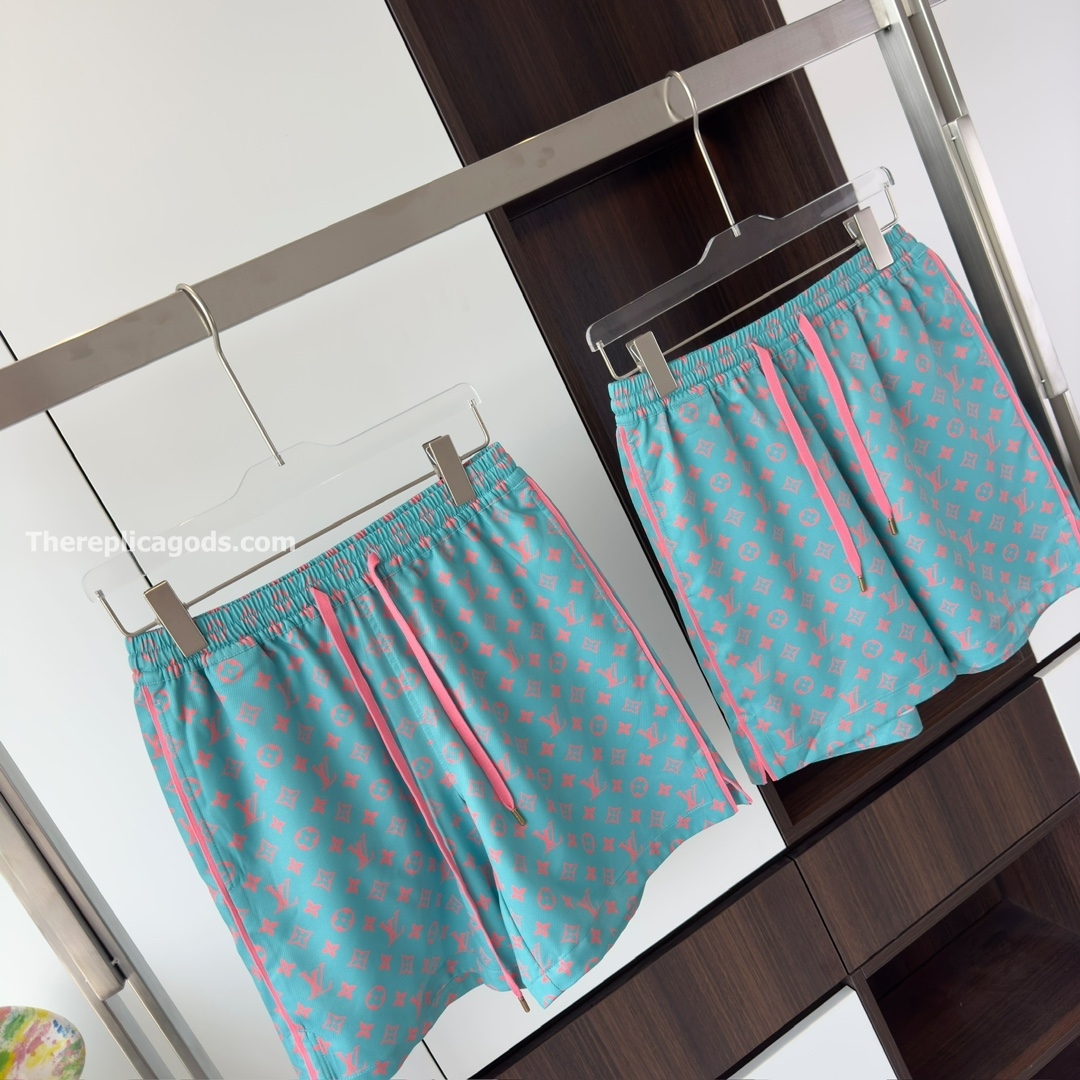 MONOGRAM SILK SHORTS STRAWBERRY ICE - TP667