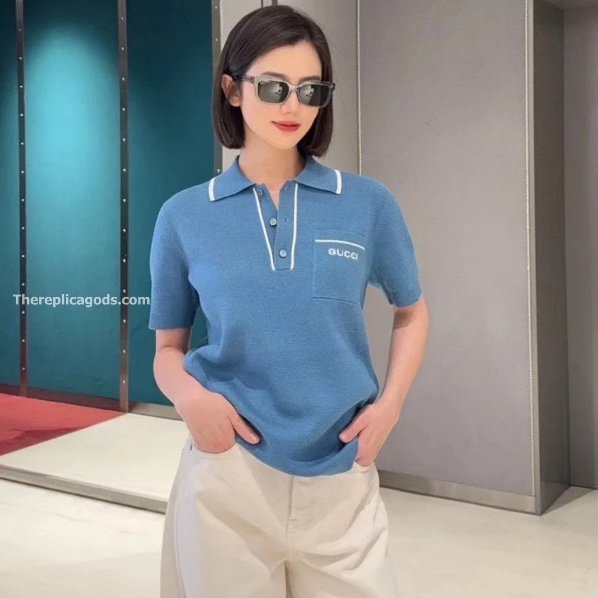 SILK AND COTTON POLO SHIRT - TP681