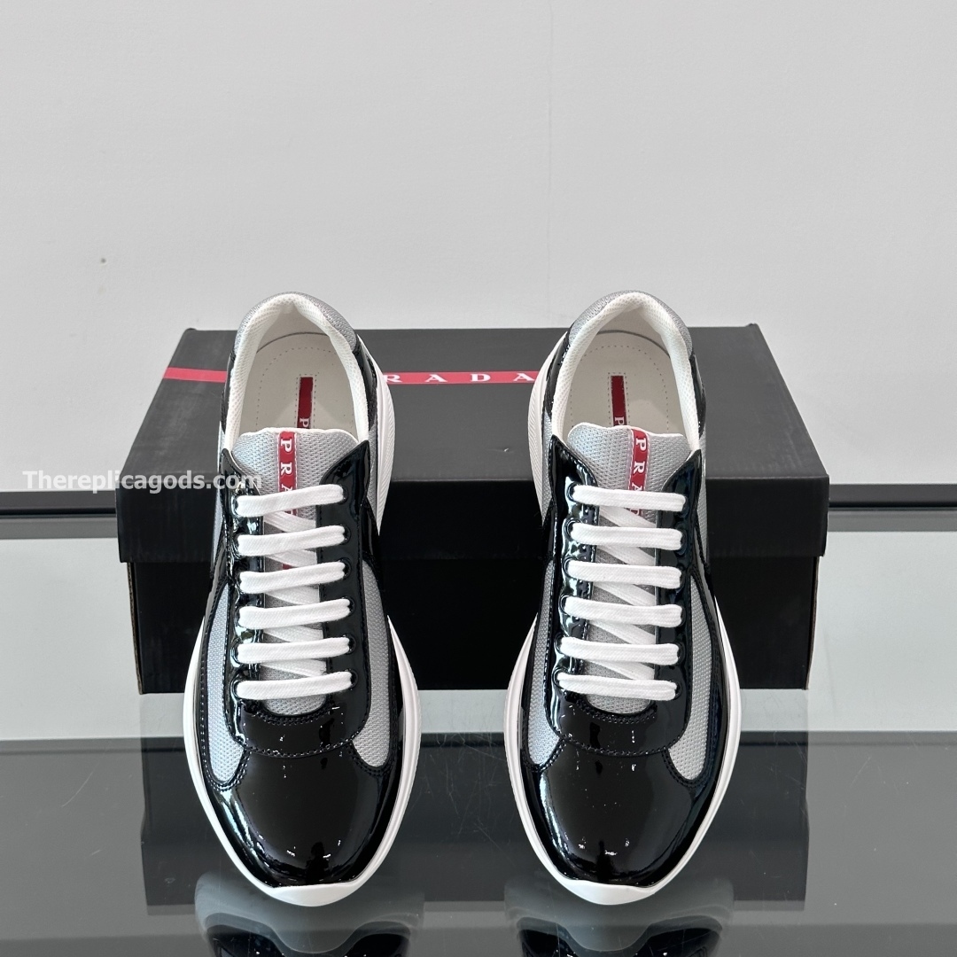 AMERICA'S CUP SNEAKERS IN GREY AND BLACK - PD223