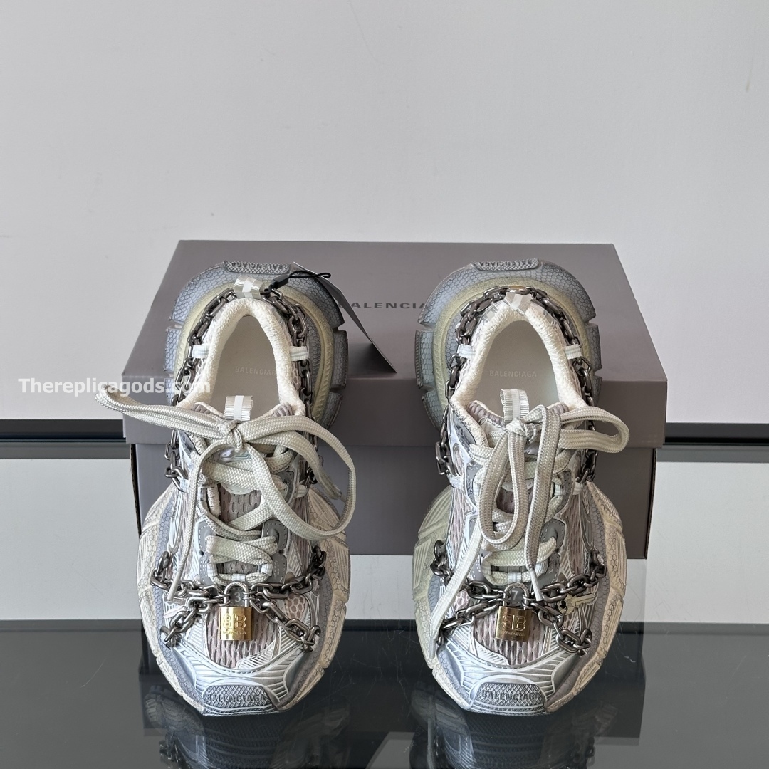 3XL CHAIN MESH SNEAKERS IN GREY - BB275