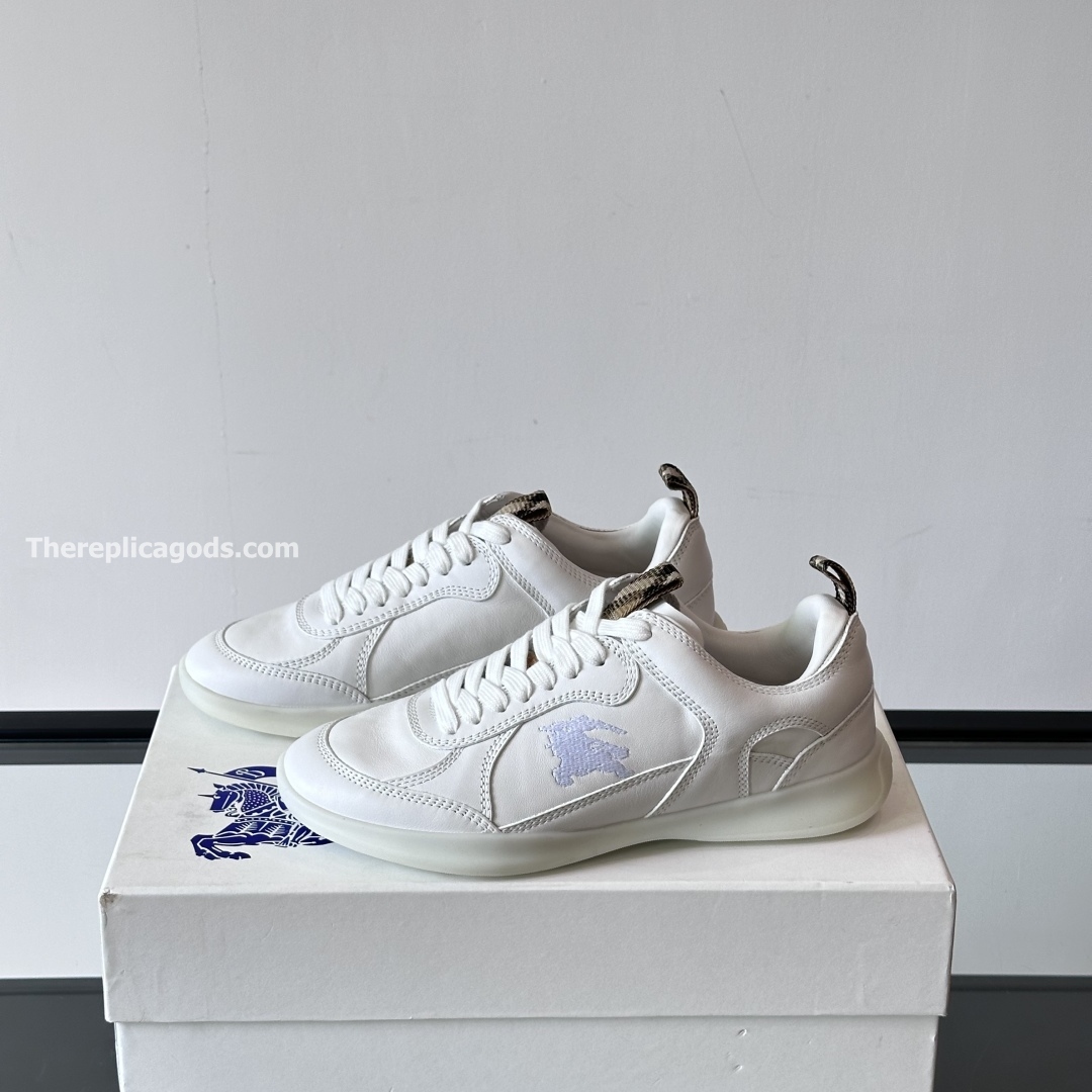 LEATHER MATRIX SNEAKERS IN WHITE - BBR133