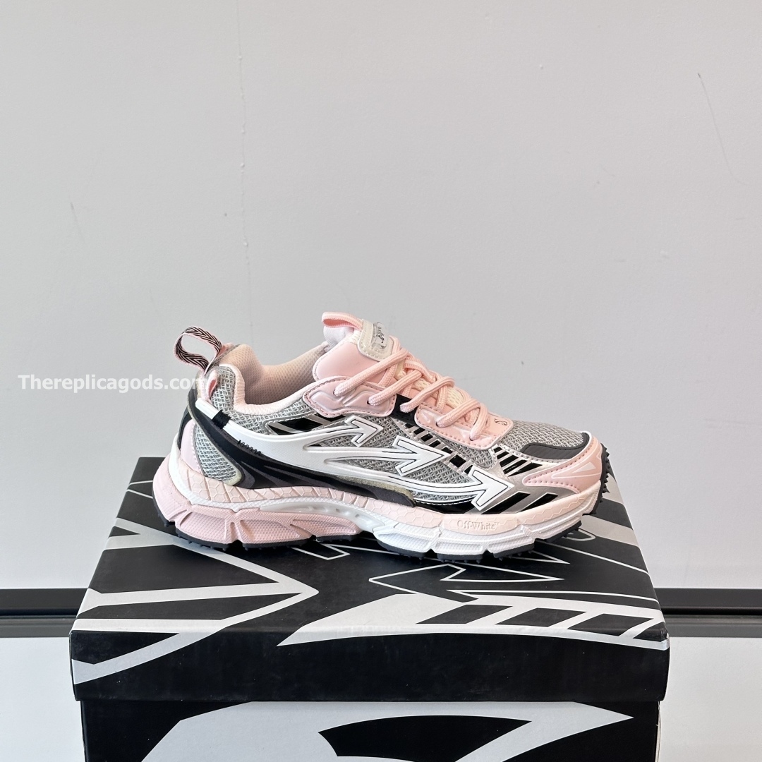 BE RIGHT BACK SNEAKERS IN GREY AND PINK - OW53