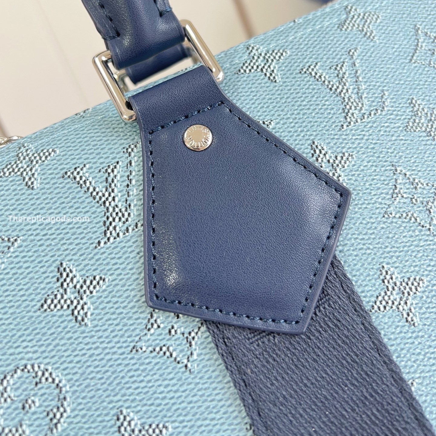 KEEPALL BANDOULI?RE 50 BAG BLUE MONOGRAM CANVAS M14837