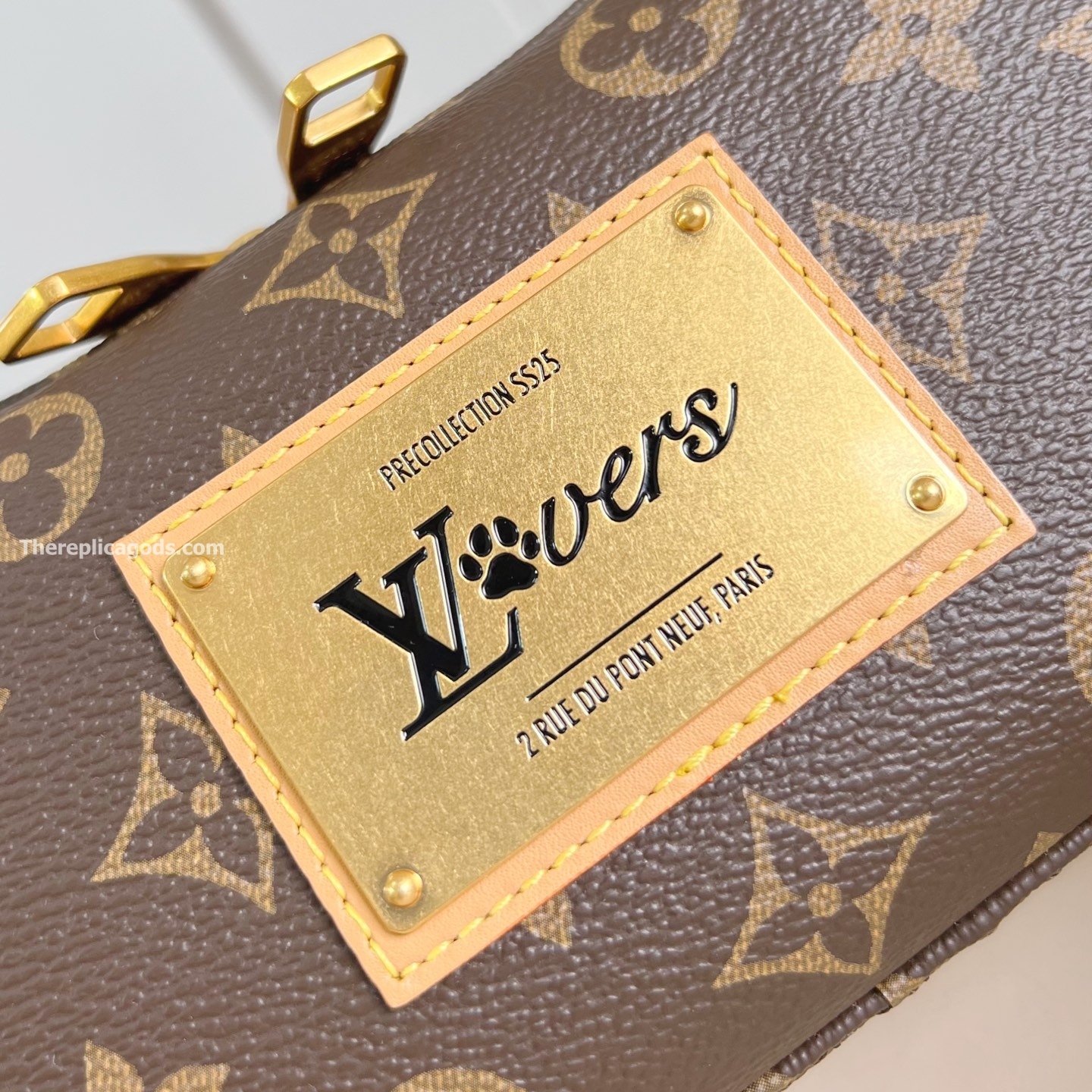 BONE WEARABLE WALLET BROWN MONOGRAM CANVAS M12615