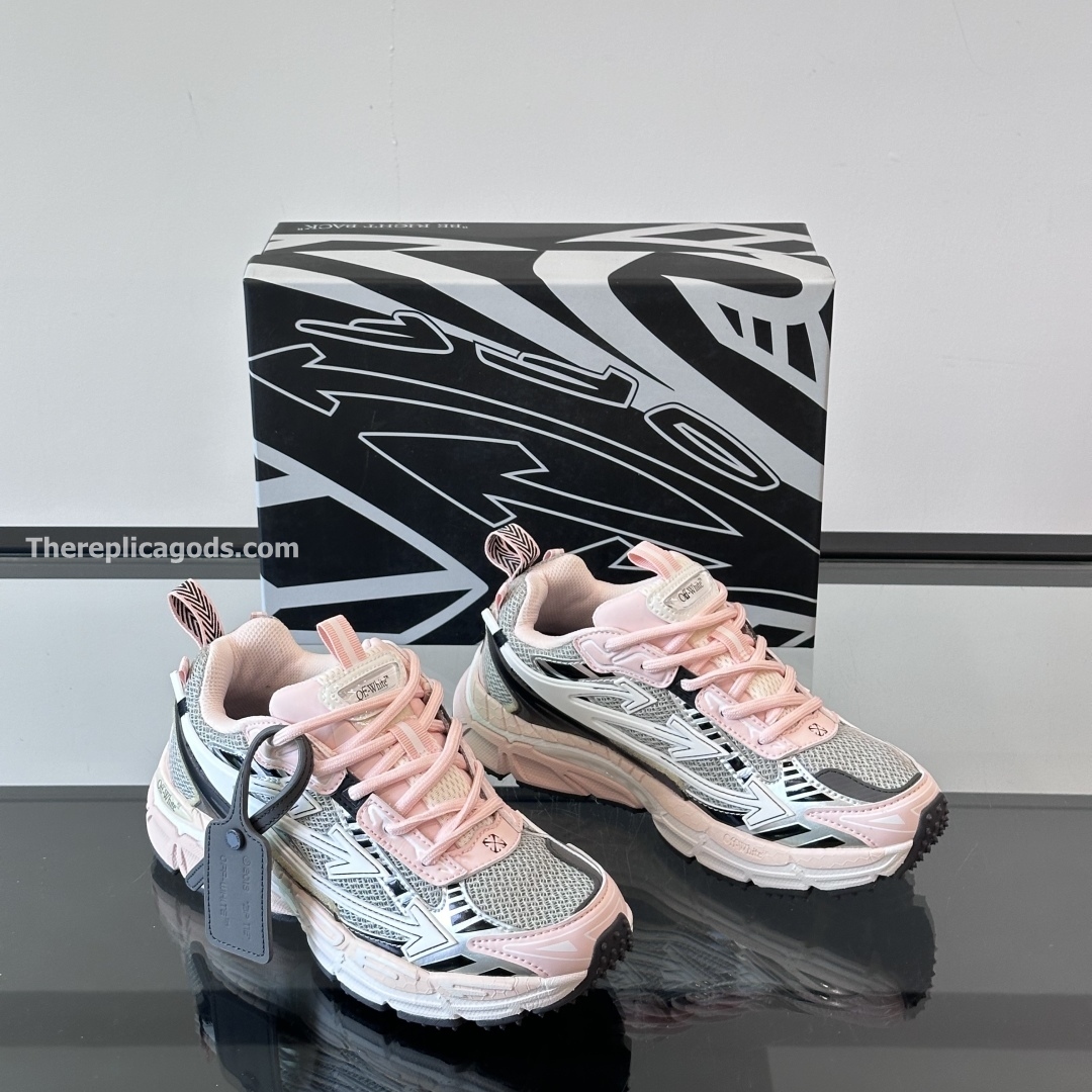 BE RIGHT BACK SNEAKERS IN GREY AND PINK - OW53