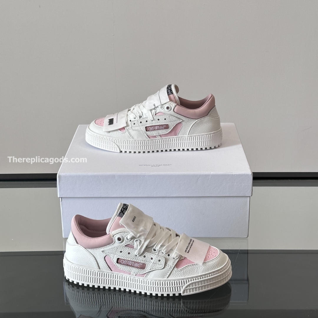 3.0 OFF-COURT SNEAKERS IN WHITE AND PINK - OW49
