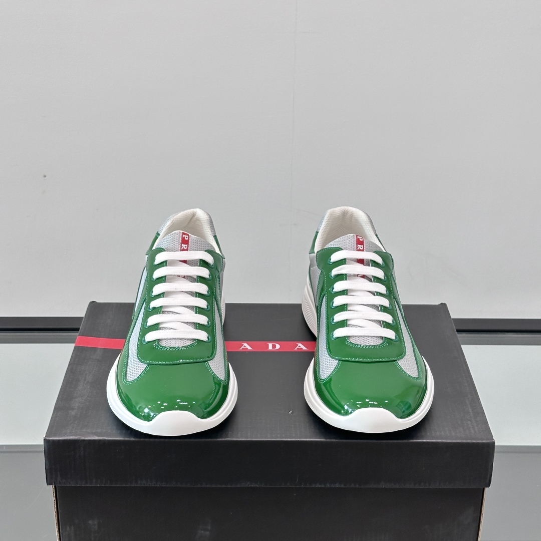 AMERICA'S CUP SNEAKERS IN GREY AND GREEN - PD222