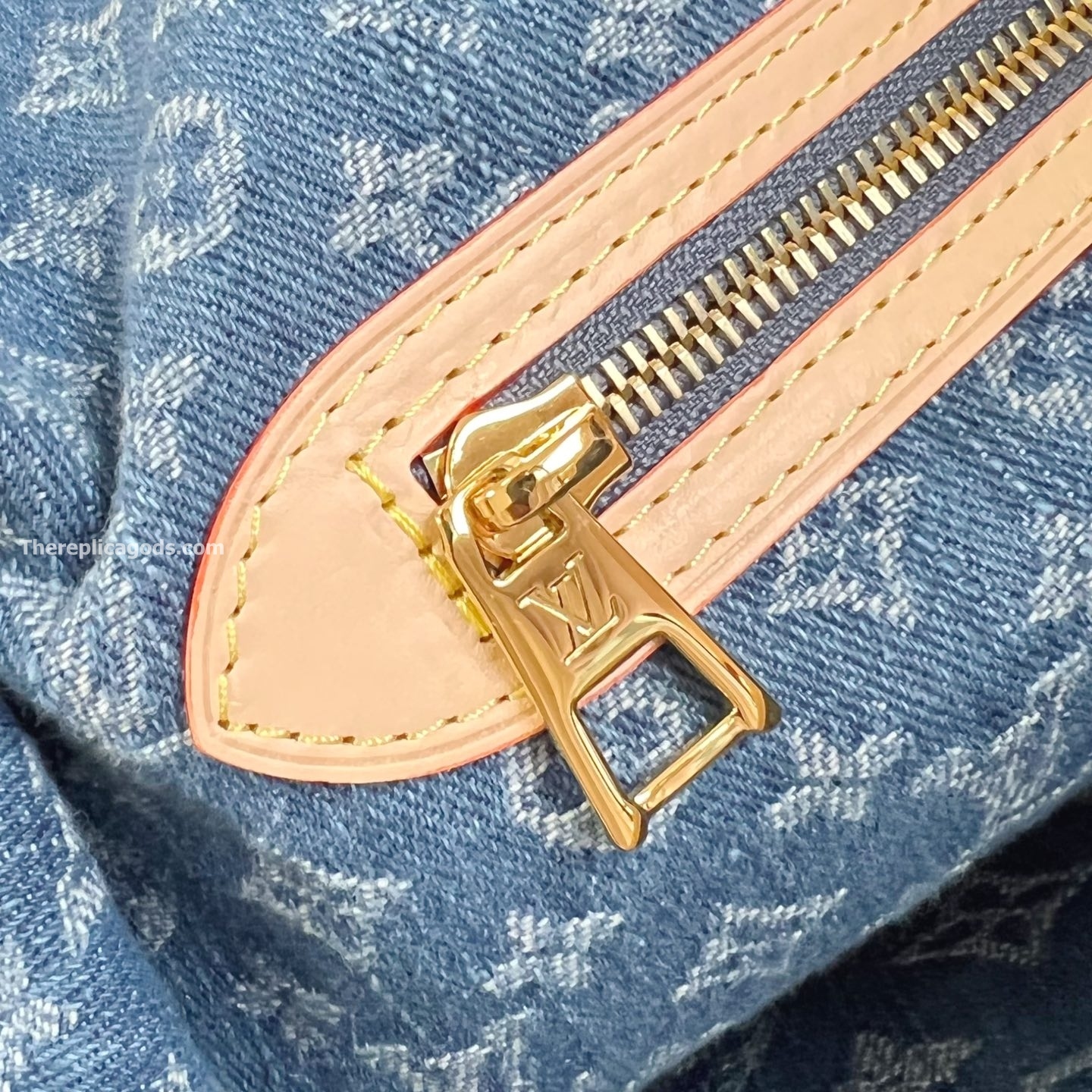 NEVERFULL MM TOTE BAG IN DENIM BLUE M13192