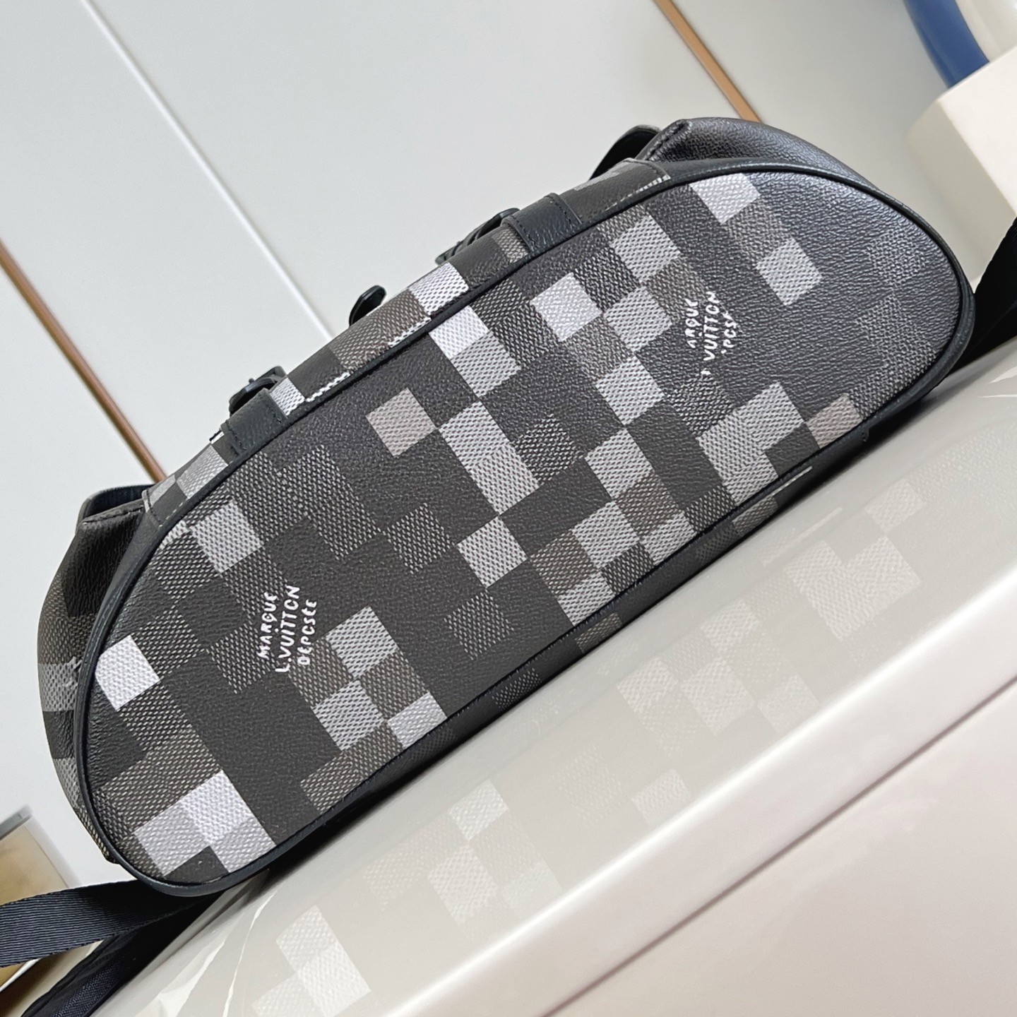CHRISTOPHER MM BACKPACK BLACK DAMOFLAGE BLACK CANVAS M14952