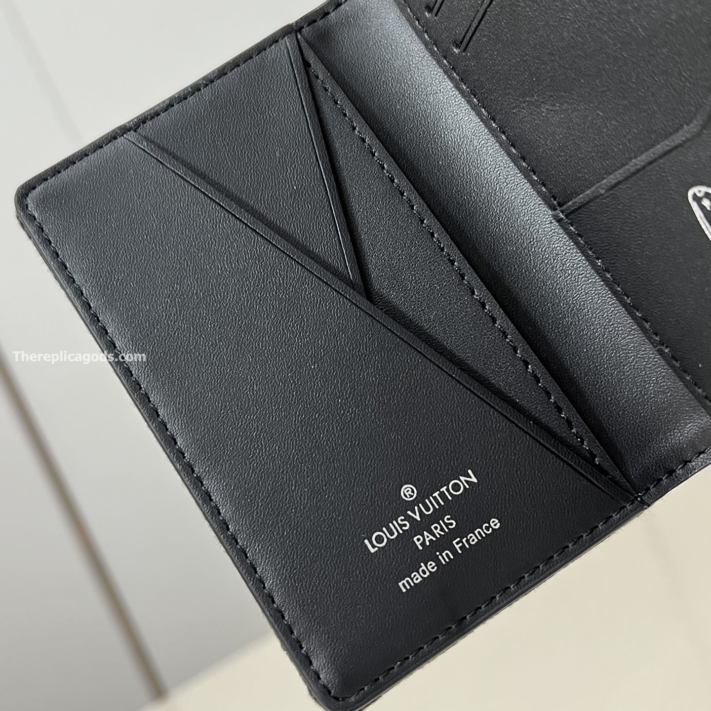 POCKET ORGANIZER GRADIENT ORANGE LV BLASON DENIM M13965
