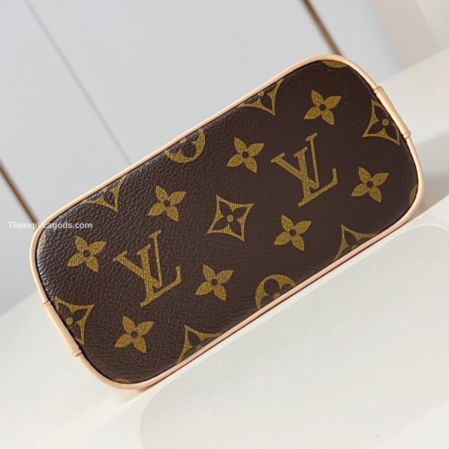 x TM NANO ALMA BAG BROWN MONGORAM CANVAS M13416