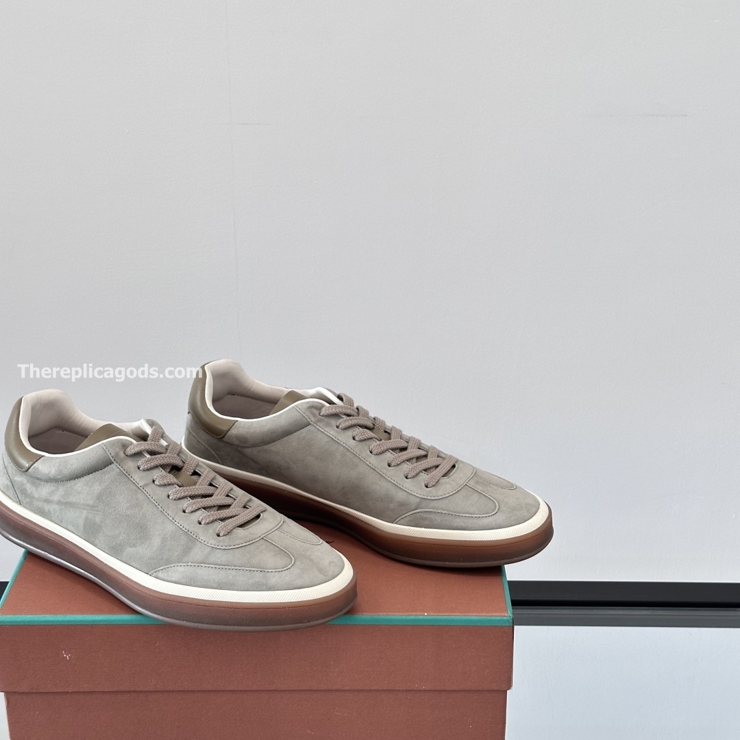 TENNIS WALK SNEAKERS SUEDE CALF SPLIT - LR72