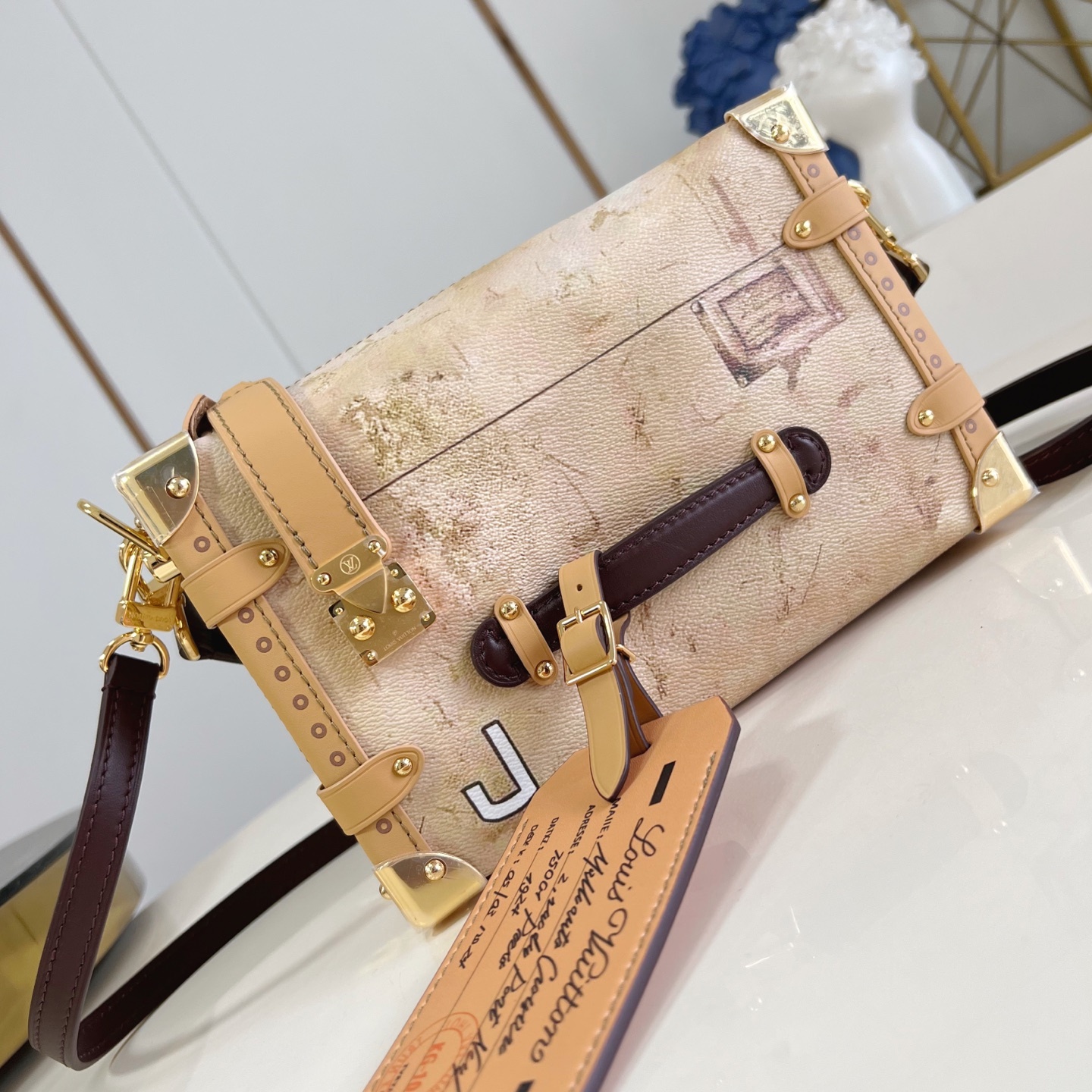 SIDE TRUNK MM BAG BEIGE MONGORAM CANVAS M12480
