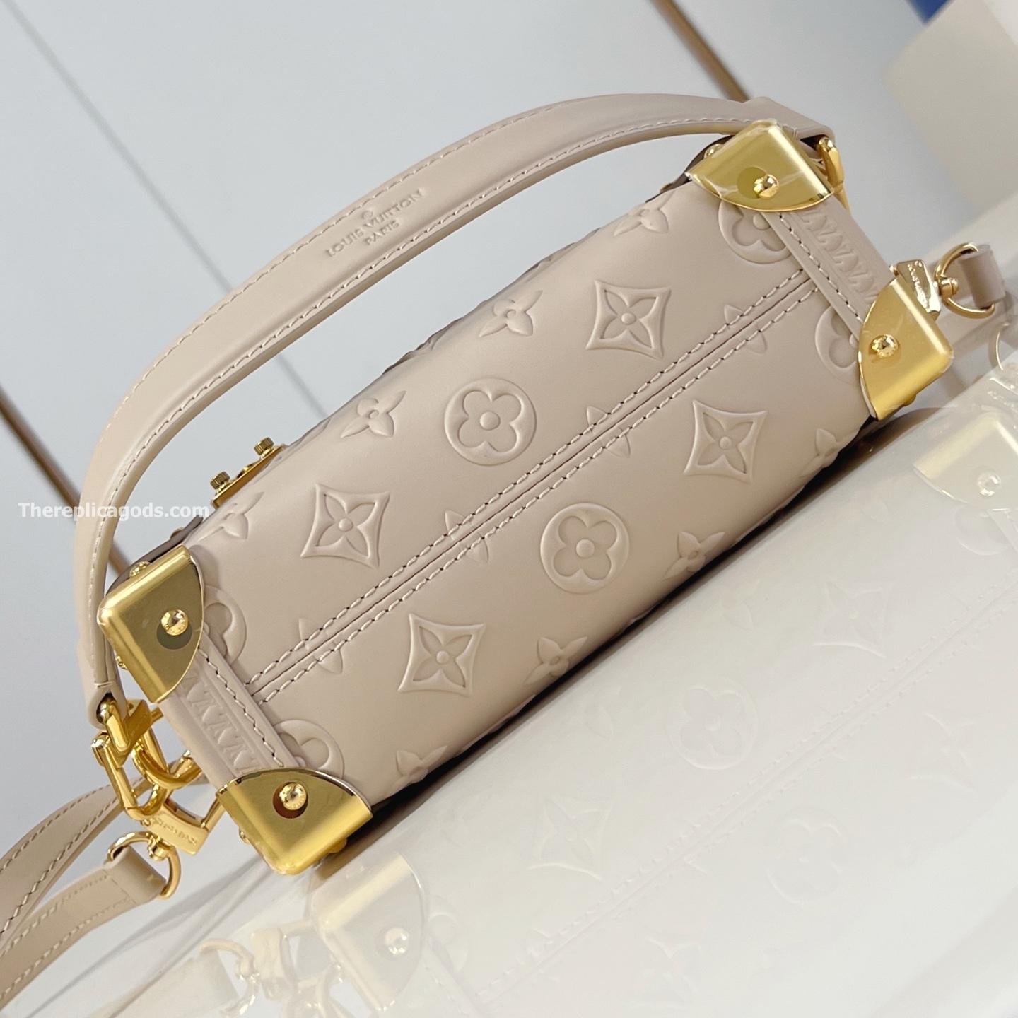 SIDE TRUNK PM BAG BISCUIT CALF LEATHER M14571