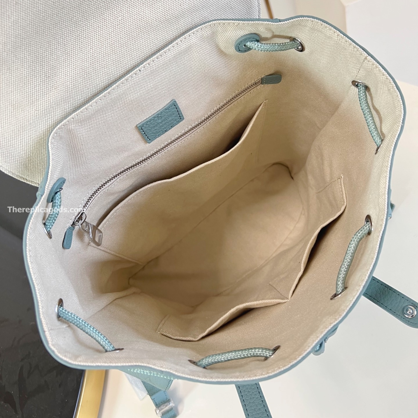 CHRISTOPHER MM BACKPACK MISTY LAKE GREEN MONOGRAM TAURILLON M13863