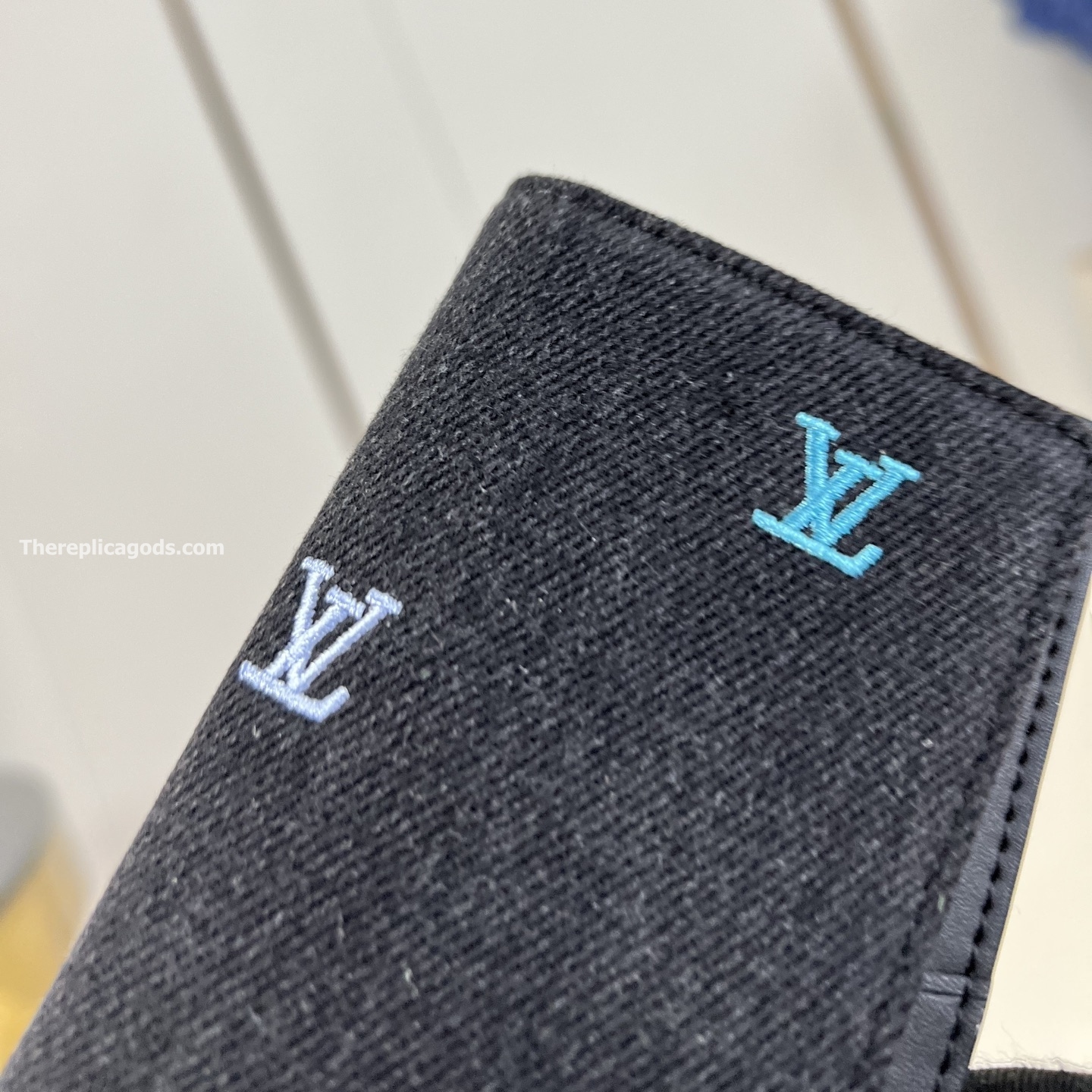 POCKET ORGANIZER GRADIENT BLUE LV BLASON DENIM M14148