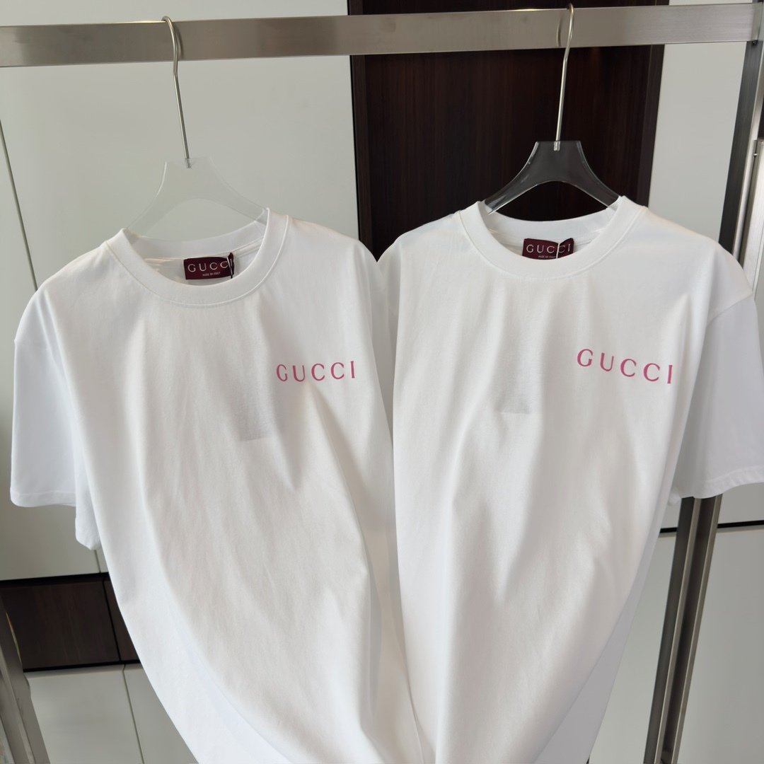 PRINTED COTTON JERSEY T-SHIRT IN WHITE - TP611