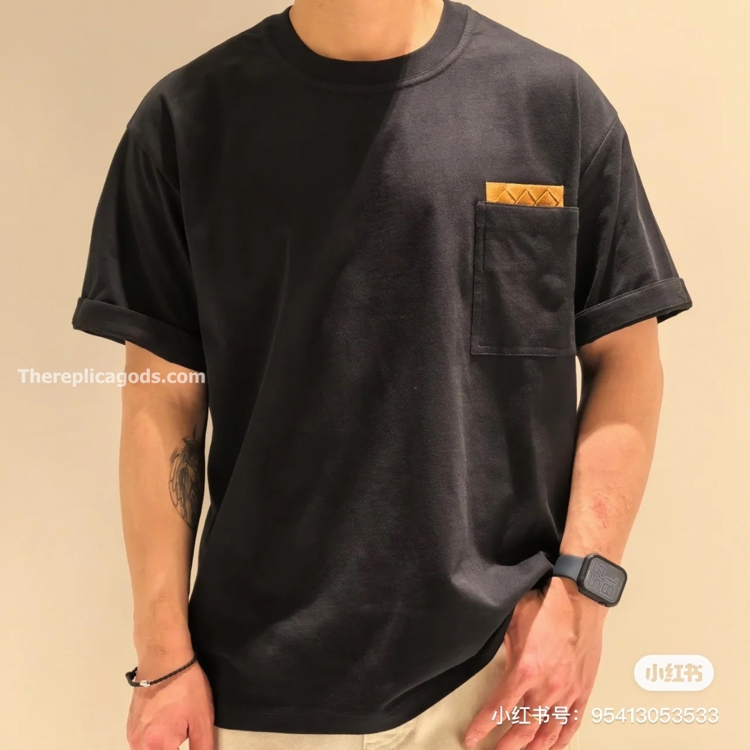 NEW PIMA COTTON JERSEY T-SHIRT IN BLACK - TP656