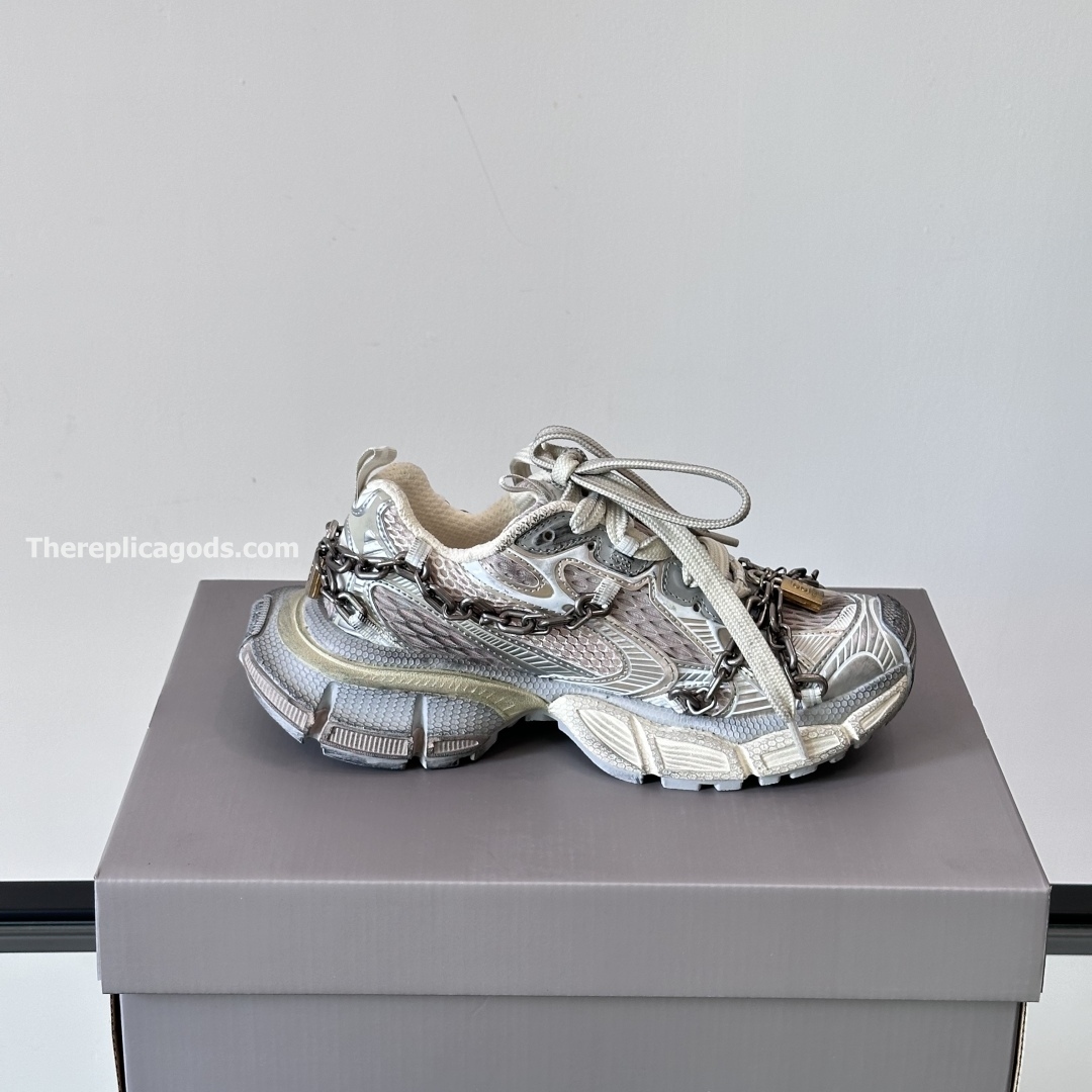 3XL CHAIN MESH SNEAKERS IN GREY - BB275