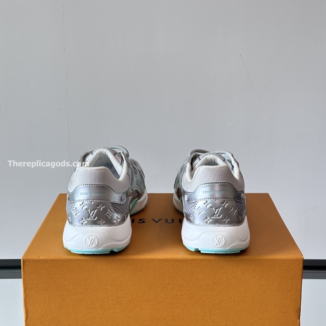 OLYMPIA SNEAKERS IN GREY AND GREEN - LV951
