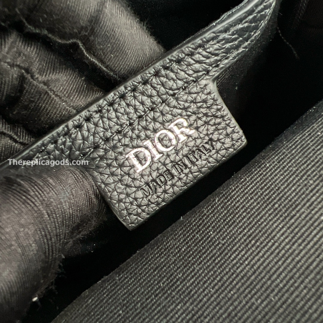 RIDER 2.0 SLING BAG BLACK OBLIQUE JACQUARD AND GRAINED CALFSKIN