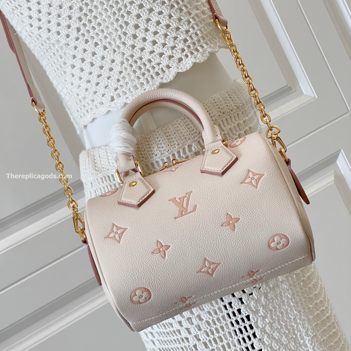 SPEEDY BANDOULIERE 20 BAG EDEN DEBOSSED COWHIDE LEATHER M14291