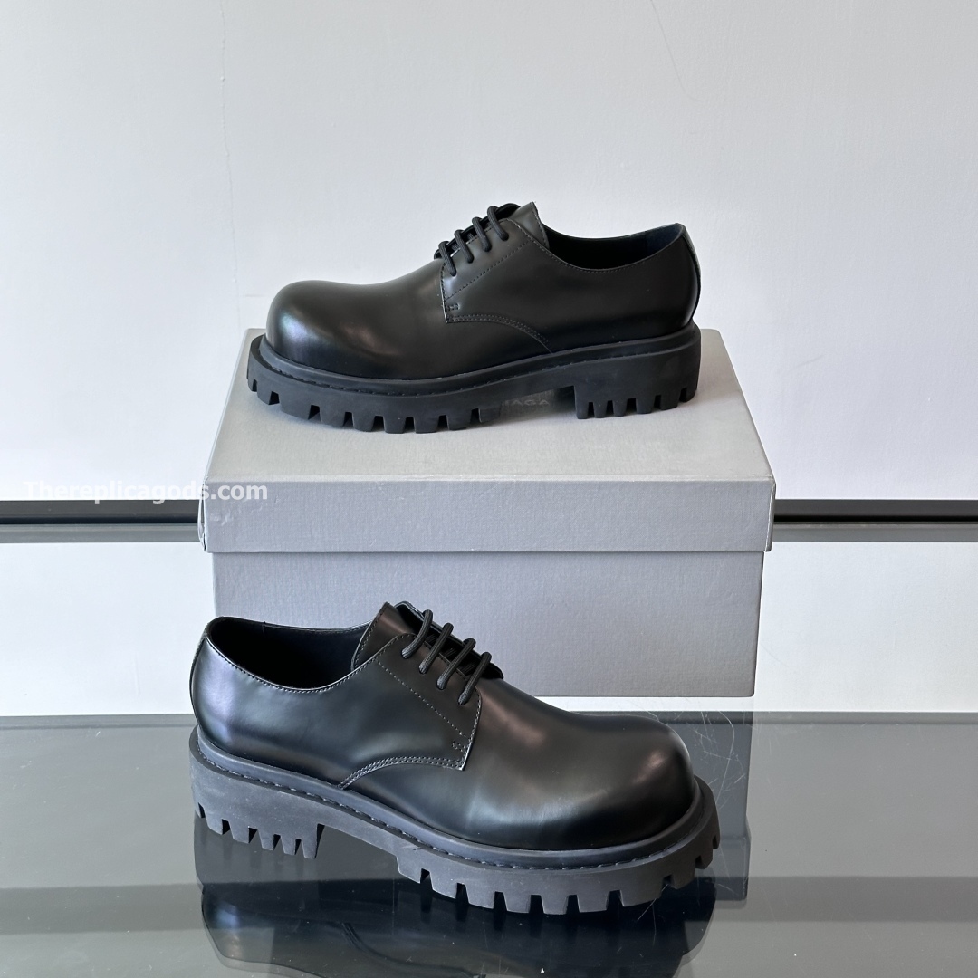 MEN'S SERGENT DERBY SHOES IN BLACK - BB272