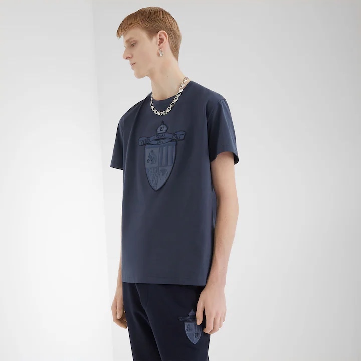 COTTON T-SHIRT IN BLUE - TP575