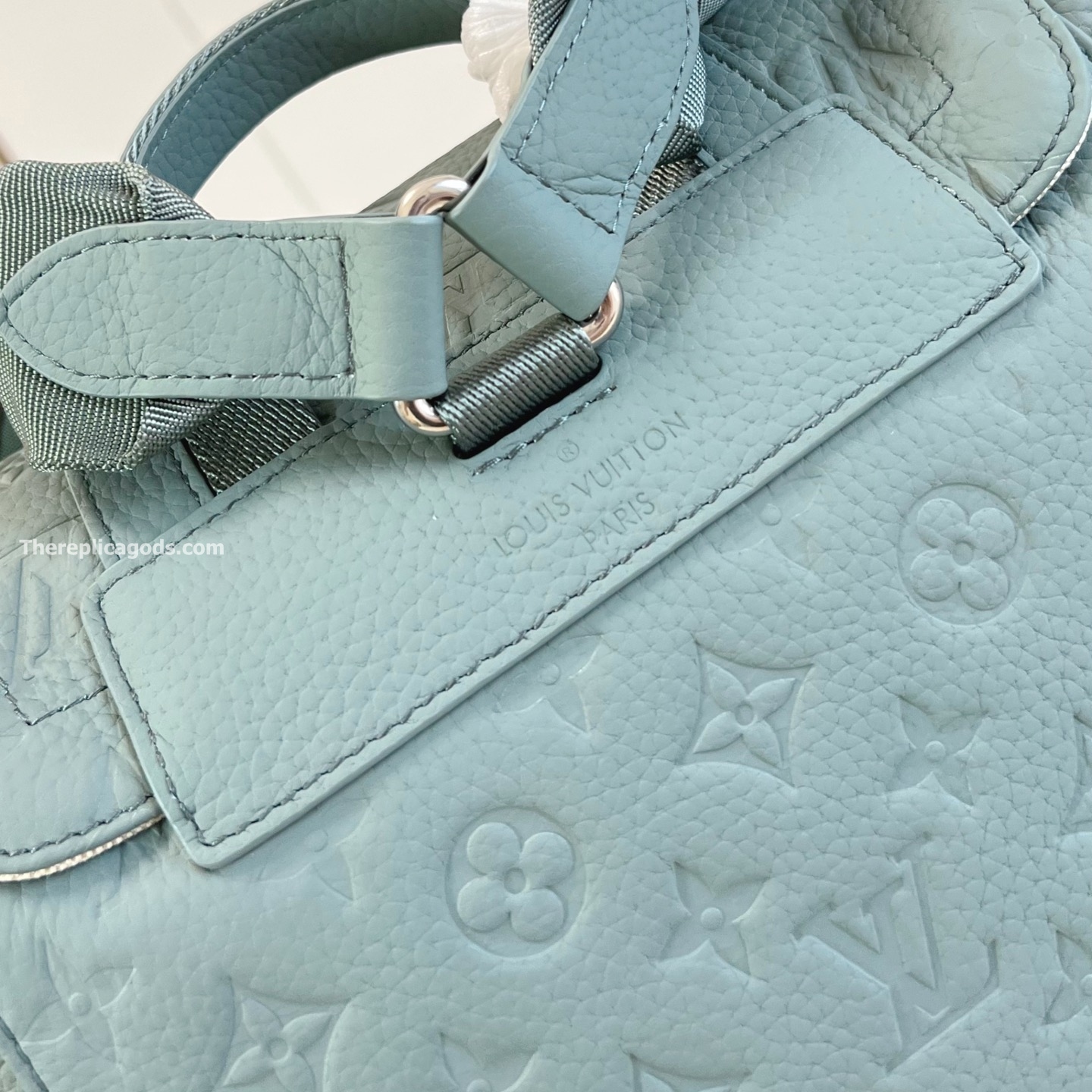 CHRISTOPHER MM BACKPACK MISTY LAKE GREEN MONOGRAM TAURILLON M13863