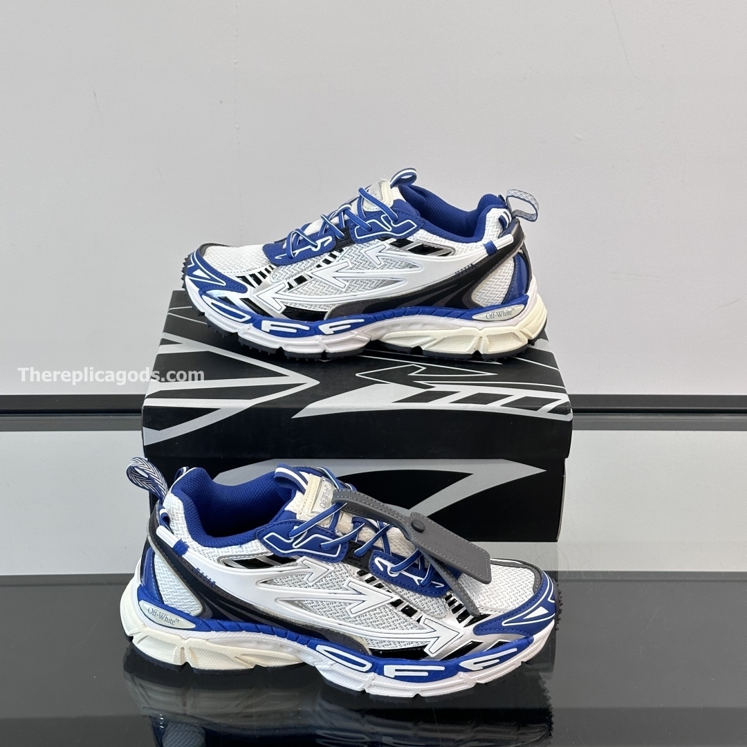 BE RIGHT BACK SNEAKERS IN GREY AND BLUE - OW62