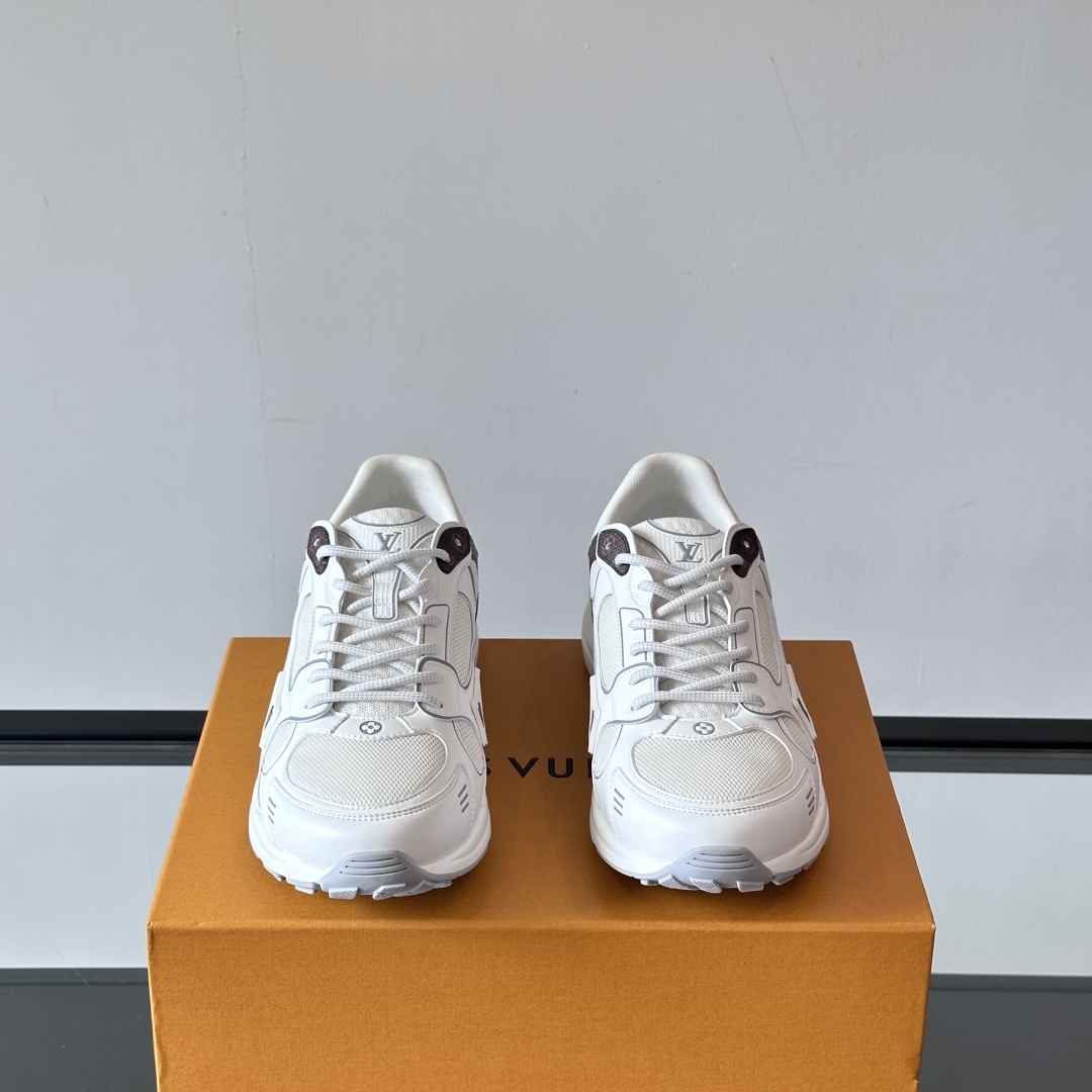 OLYMPIA SNEAKERS IN WHITE AND BROWN - LV952