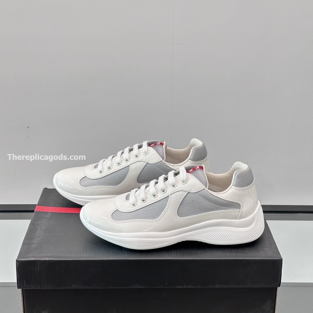 AMERICA'S CUP SNEAKERS IN GREY AND WHITE - PD221