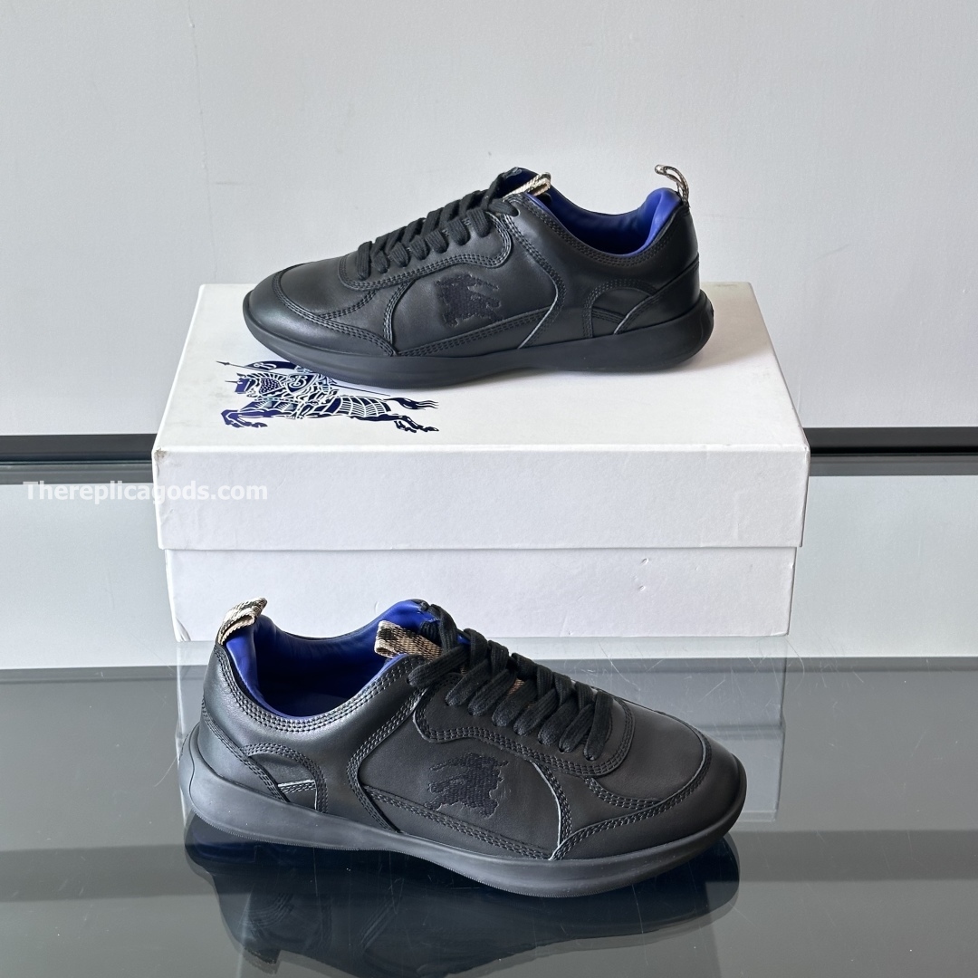 BLADE LEATHER LOW-TOP TRAINERS - BBR135
