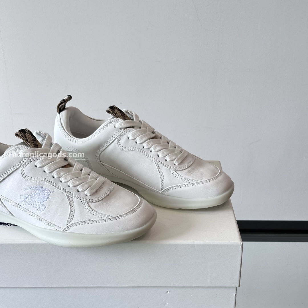 LEATHER MATRIX SNEAKERS IN WHITE - BBR133