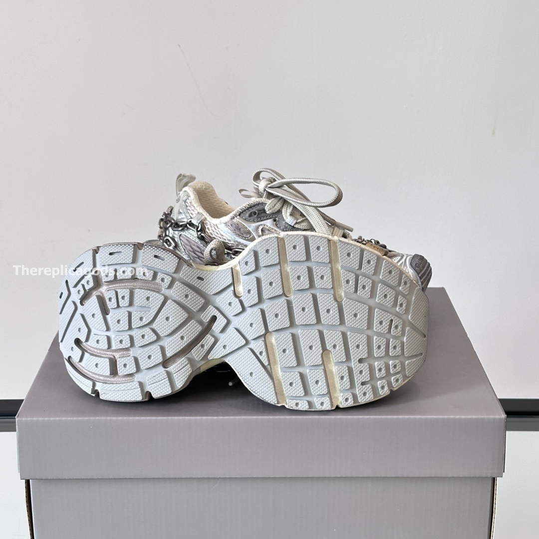 3XL CHAIN MESH SNEAKERS IN GREY - BB275
