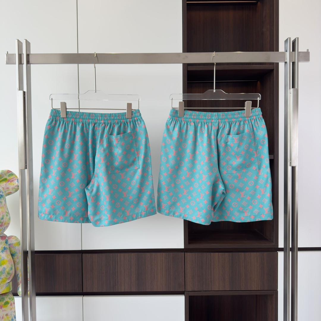 MONOGRAM SILK SHORTS STRAWBERRY ICE - TP667