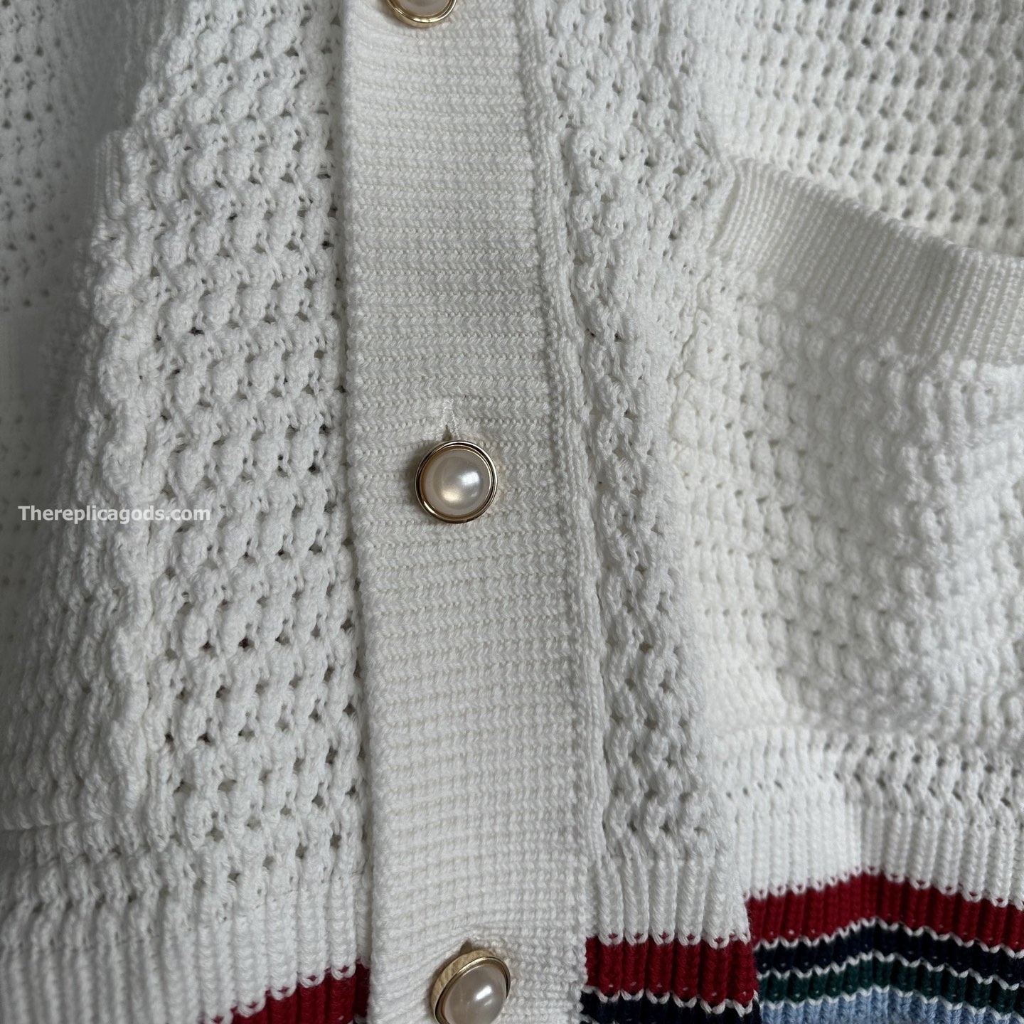 SPORT FAUX CROCHET SHIRT IN WHITE - SH365