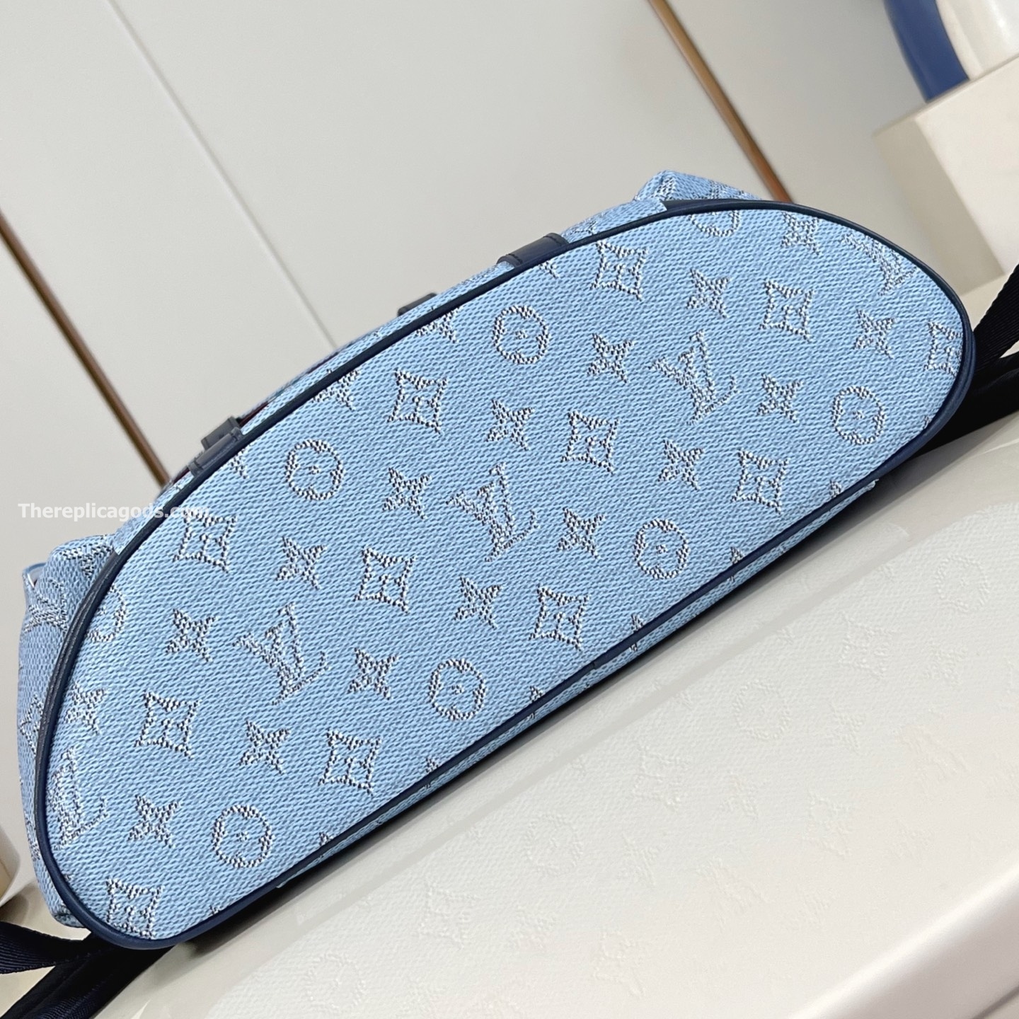 CHRISTOPHER MM BACKPACK BLUE MONOGRAM HERITAGE CANVAS M14676