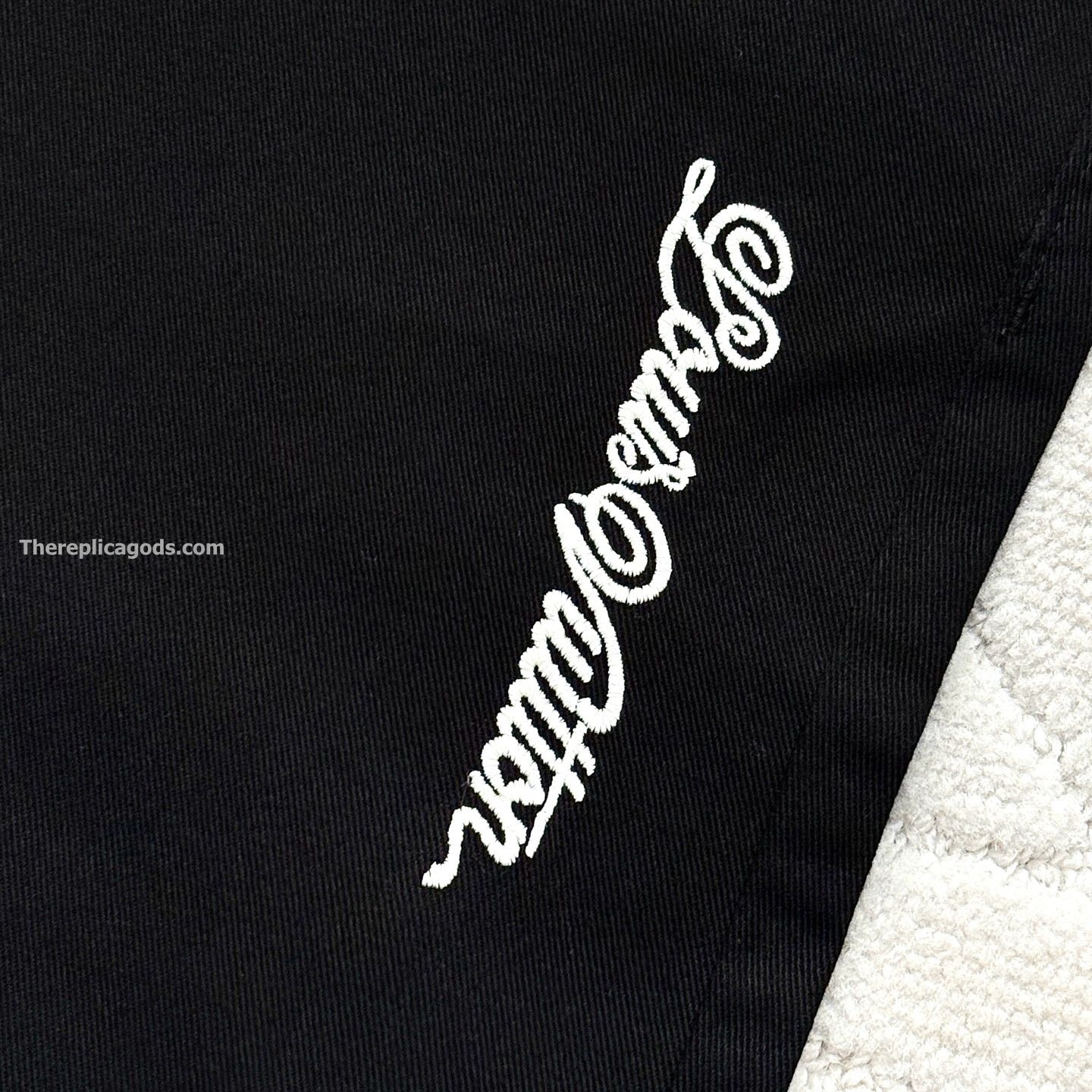 FLARED PREPPY CHINO PANTS IN BLACK - TP567