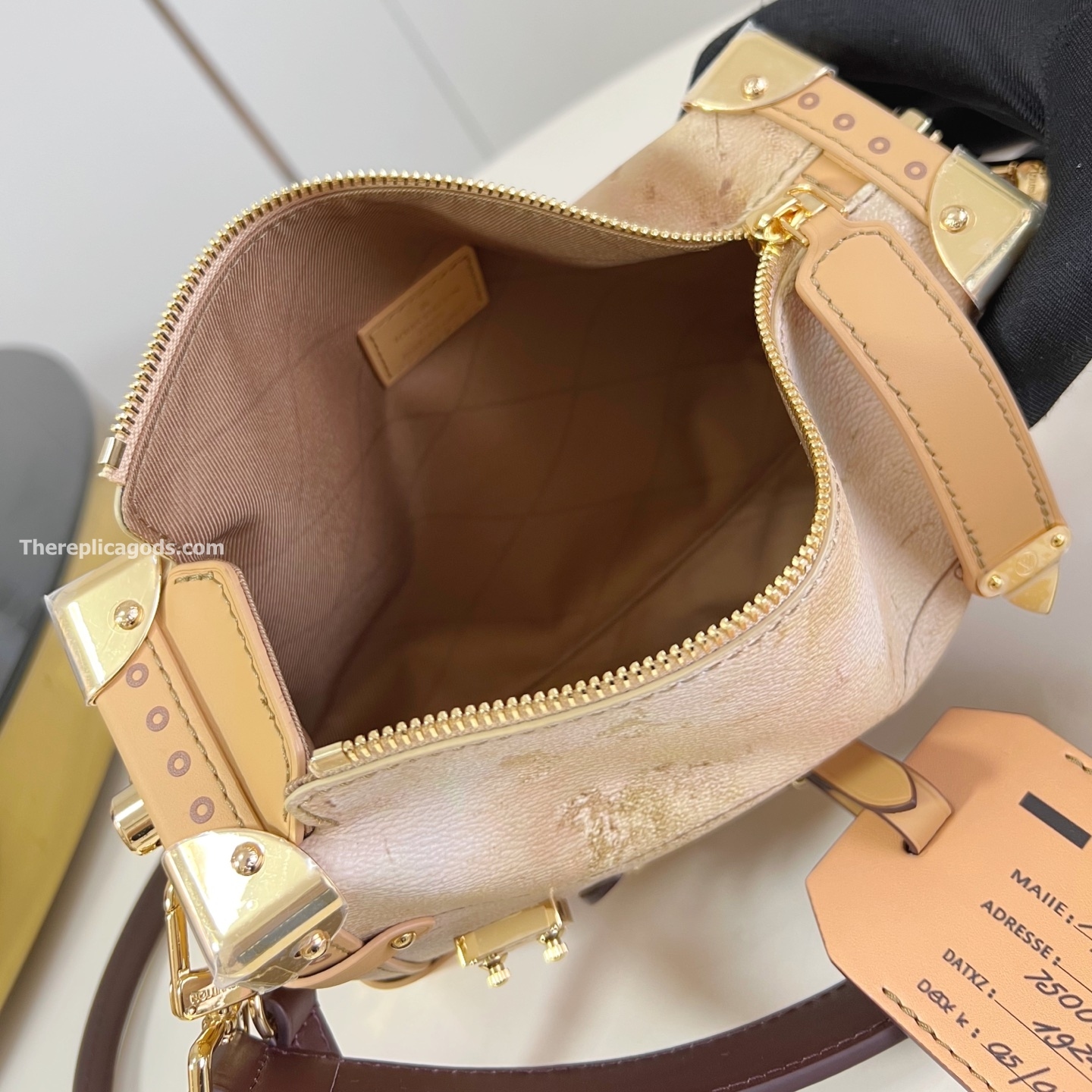 SIDE TRUNK MM BAG BEIGE MONGORAM CANVAS M12480
