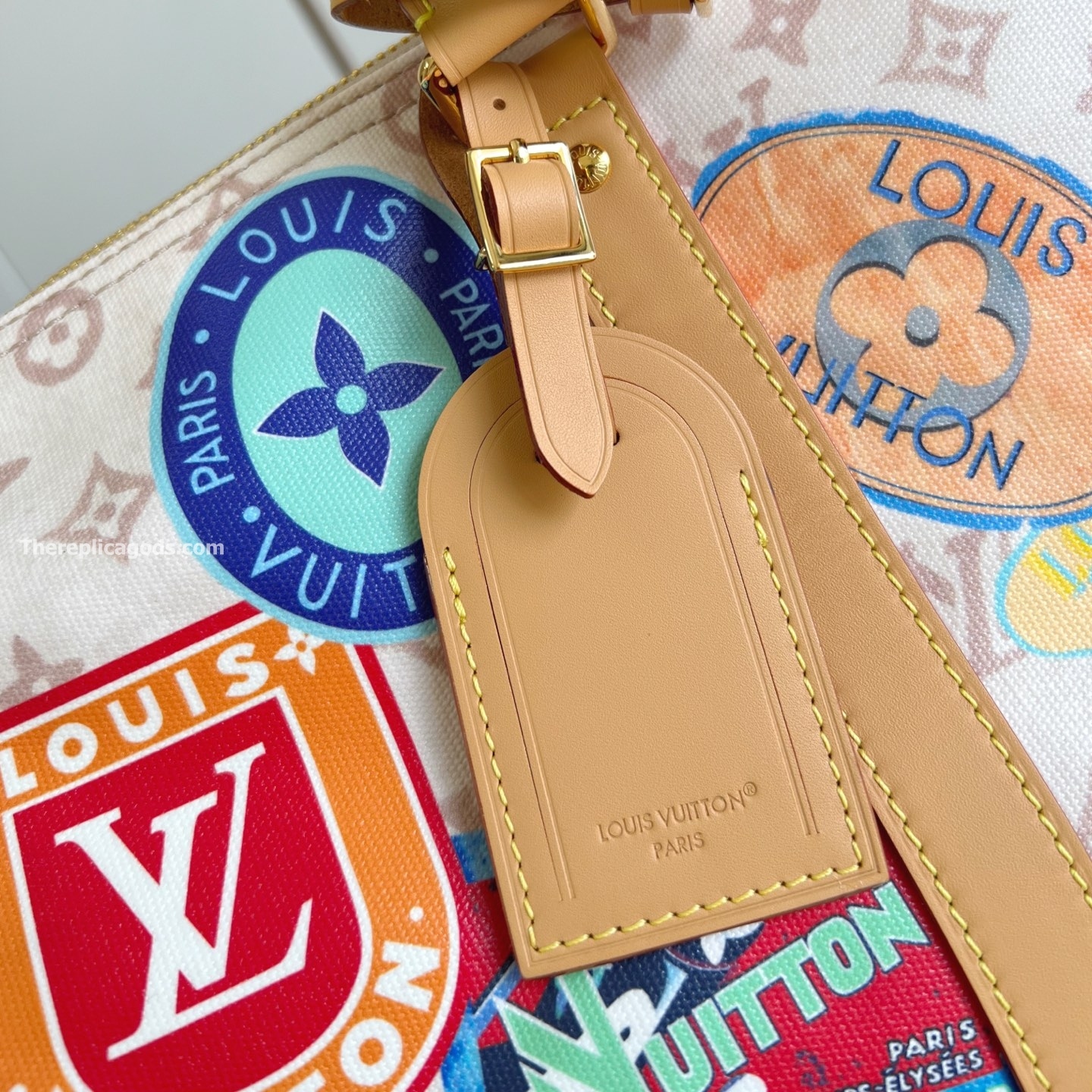KEEPALL BANDOULIERE 45 MONOGRAM DUNE CANVAS M14736