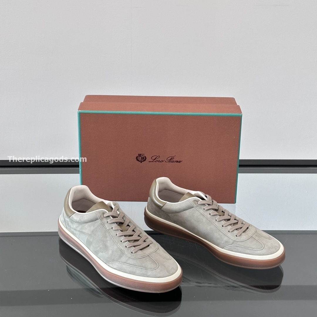 TENNIS WALK SNEAKERS SUEDE CALF SPLIT - LR72