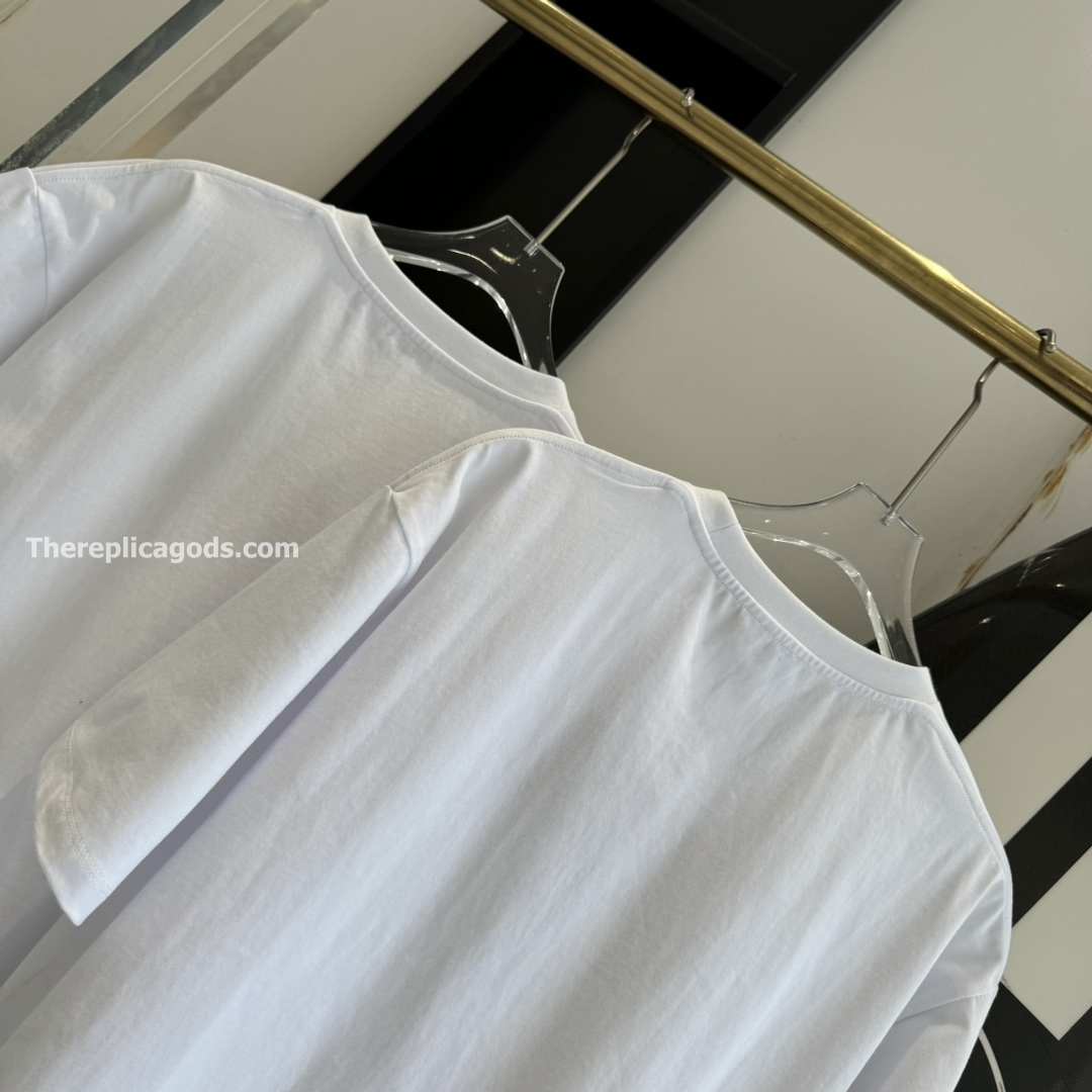 RELAXED FIT COTTON T-SHIRT IN WHITE - TP669