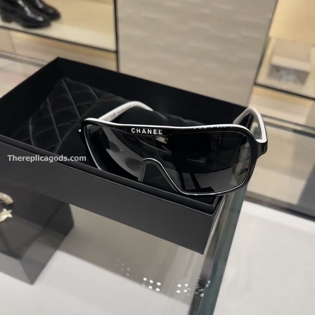 SHIELD SUNGLASSES IN GREY CH9158 - SG195