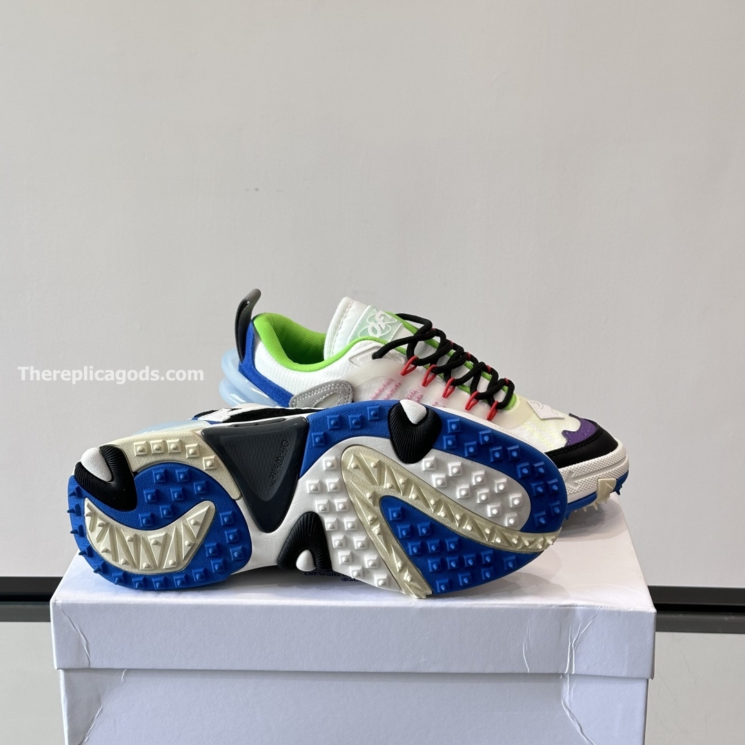 ODSY-2000 SNEAKERS IN WHITE, BLACK AND BLUE - OW94