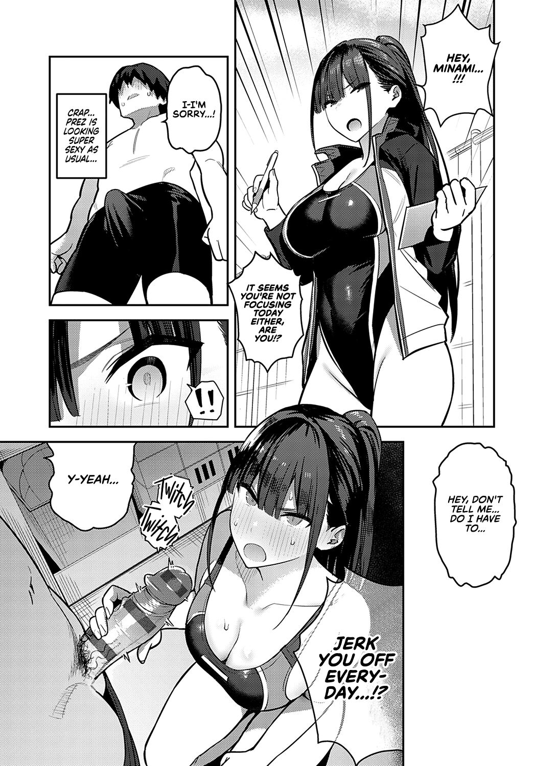 Getting Jerked off by the Swimming Club Senpai Kyouei Senpai ni Nuite morau...