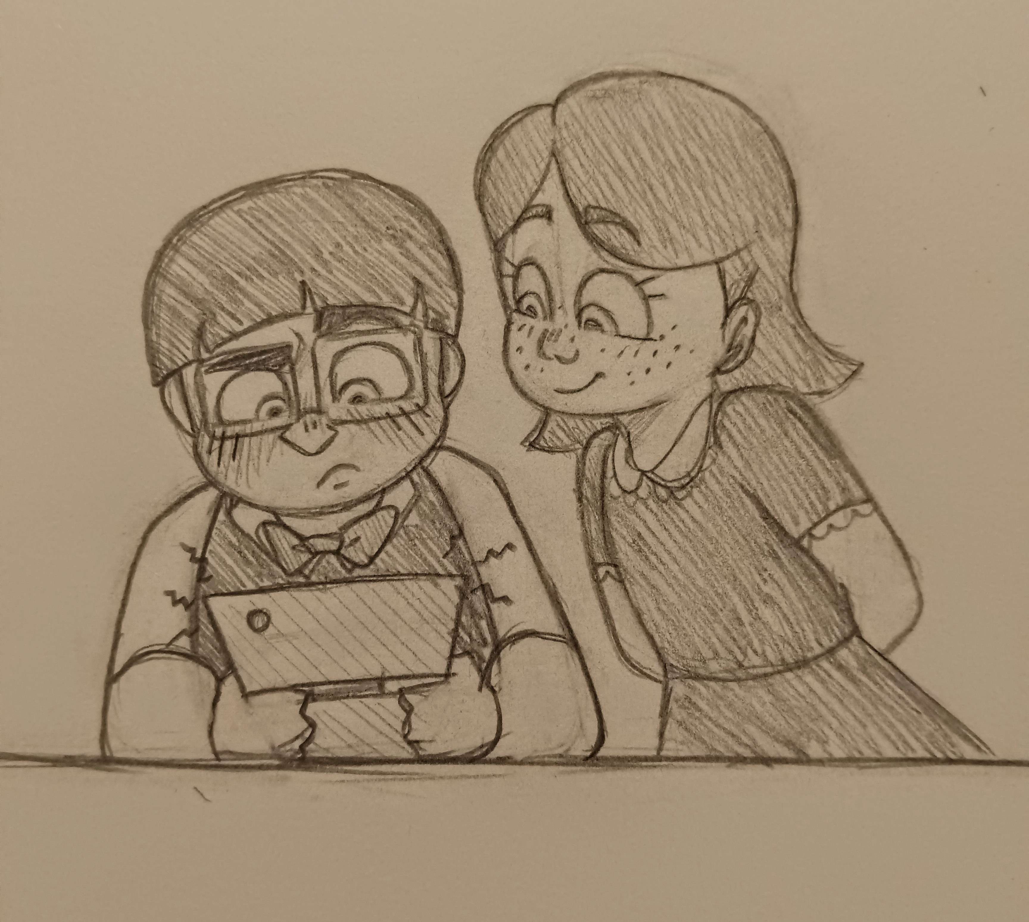 Kid Max plays on a DSi as Kid Alex watches