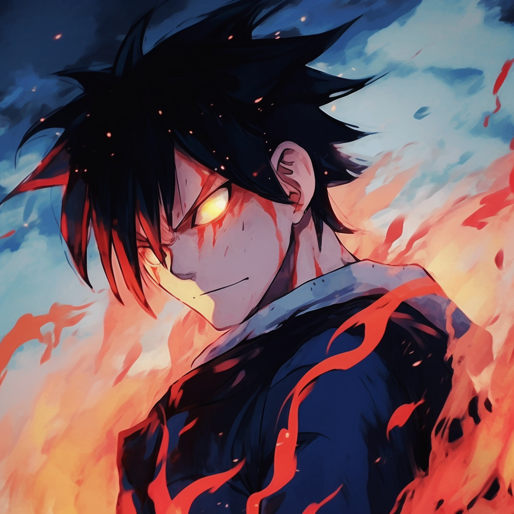 Endeavor Power Shot - anime characters with fire powers - Image