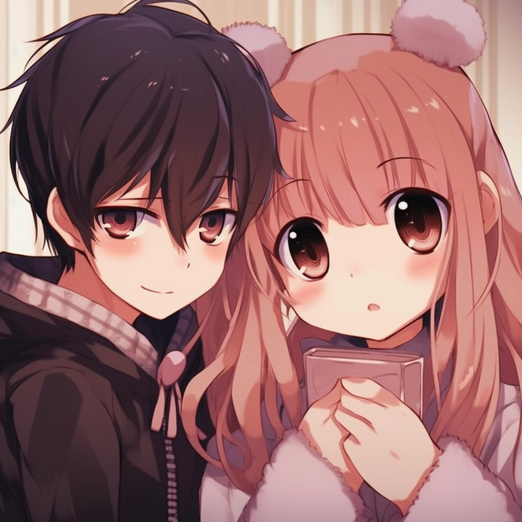 Cute Matching Chibi Couple - cute anime pfp matching - Image Chest ...