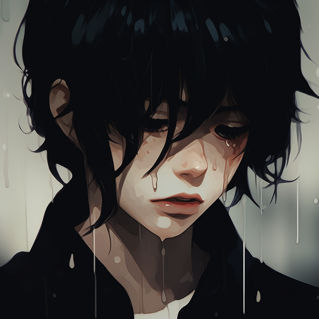 Melancholic Schoolgirl Charming Sad - Sad Anime Pfp Collection (@pfp) | Hero